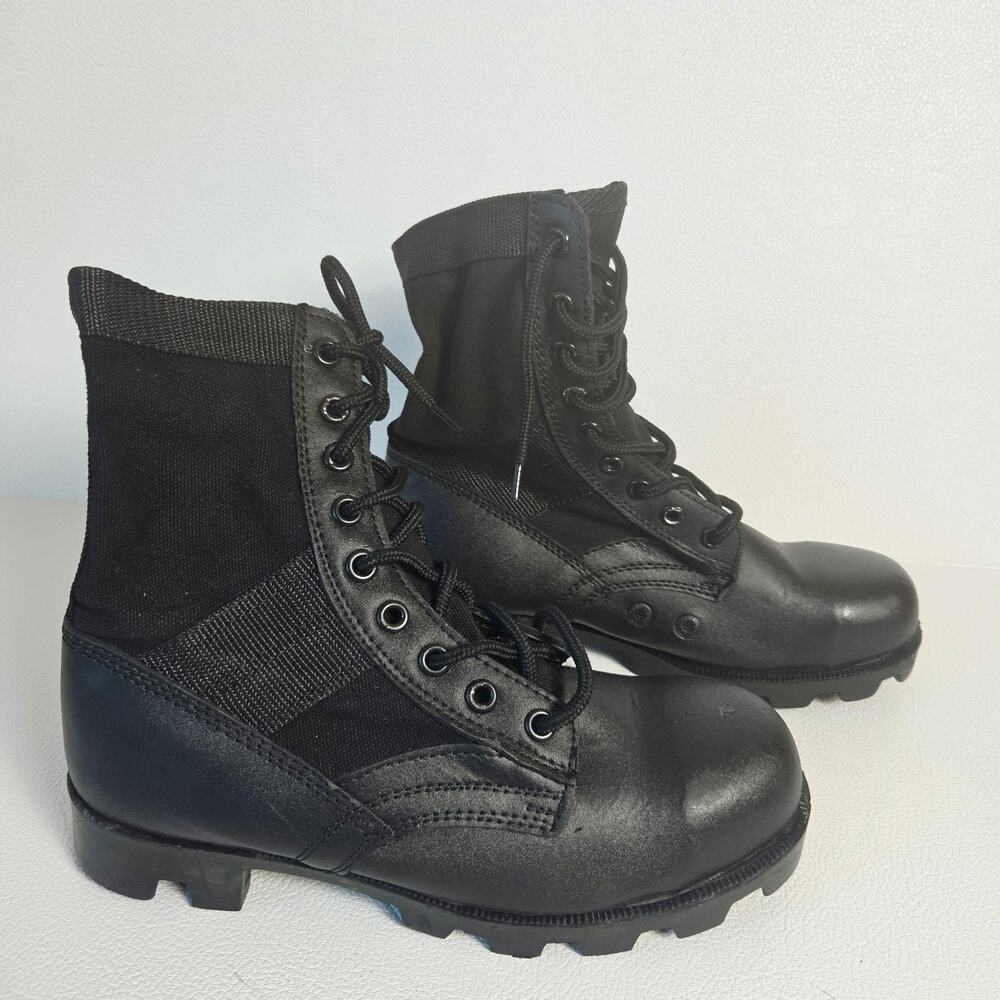 Rothco Boots Mens Size 7 Black Steel Toe Jungle Combat Military Work 5781